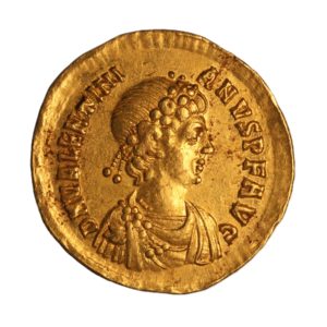Valentinian II AD 375-392 Gold Solidus Constantinople