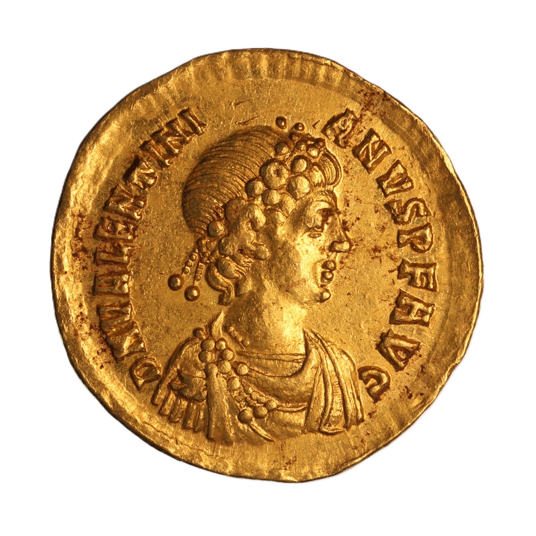 Valentinian II AD 375-392 Gold Solidus Constantinople