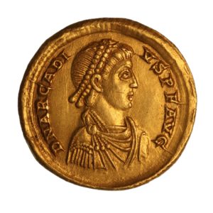 Arcadius AD 383-408 Gold Solidus Milan