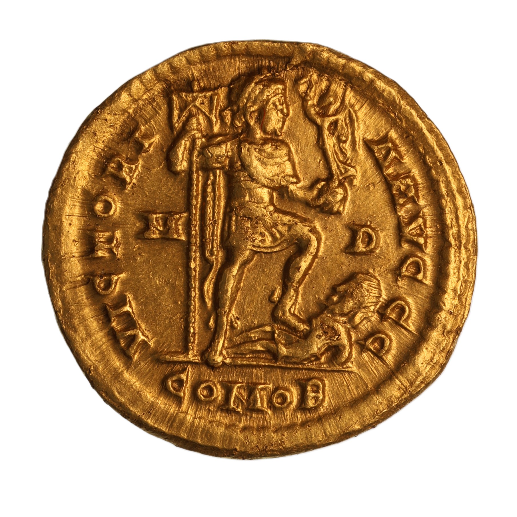 Arcadius AD 383-408 Gold Solidus Milan - Image 2