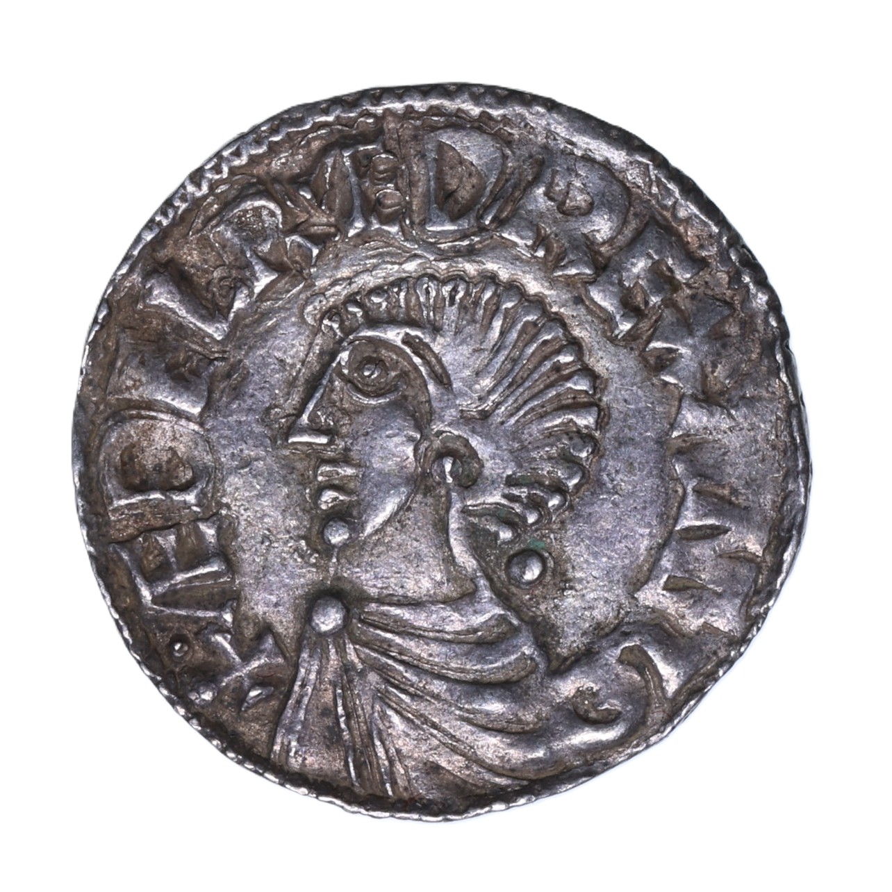 Aethelred II AD 978-1016 Silver Penny Long Cross Type London