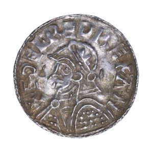 Aethelred II AD 978-1016 Silver Penny Helmet Type Lincoln