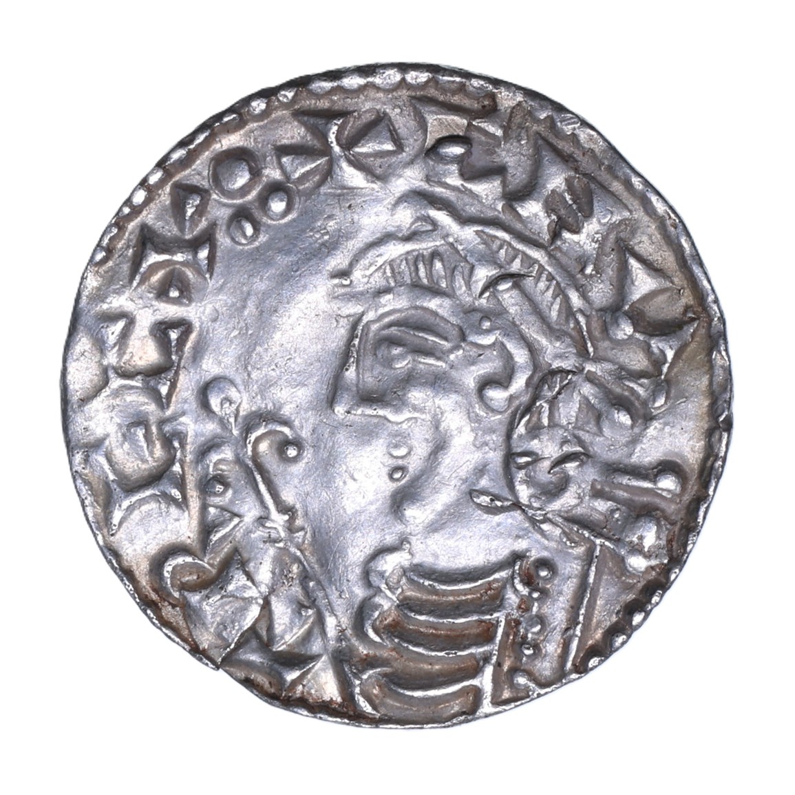 Cnut AD 1016-1035 Silver Penny Short Cross Type Lincoln *Rare*