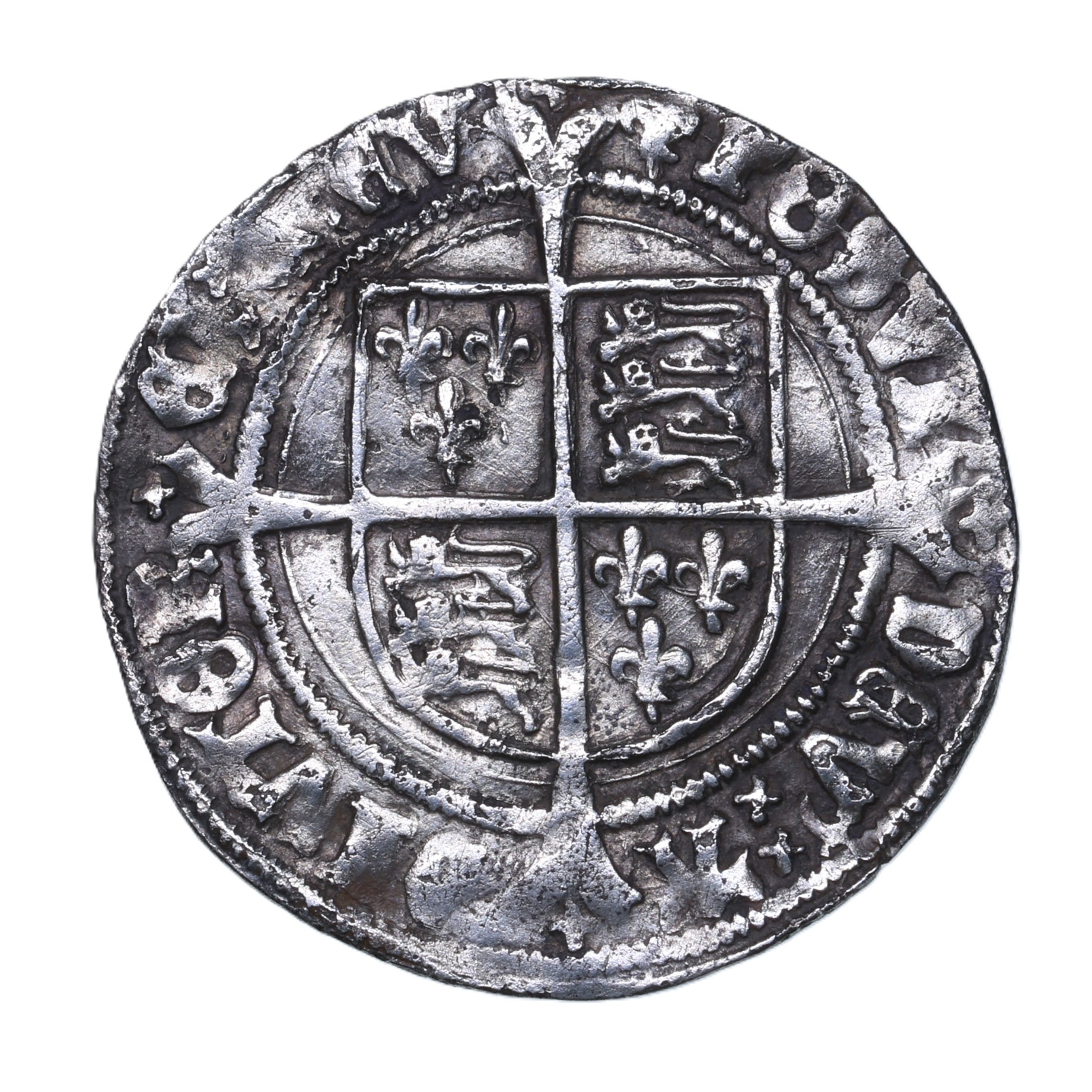 Henry VIII AD 1509-1547 Silver Groat 2nd Issue Laker bust D - Image 2