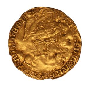 Mary AD 1553-1554 Gold Angel Class I