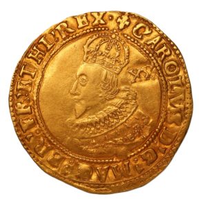 Charles I AD 1625-1649 Gold Unite 1st bust