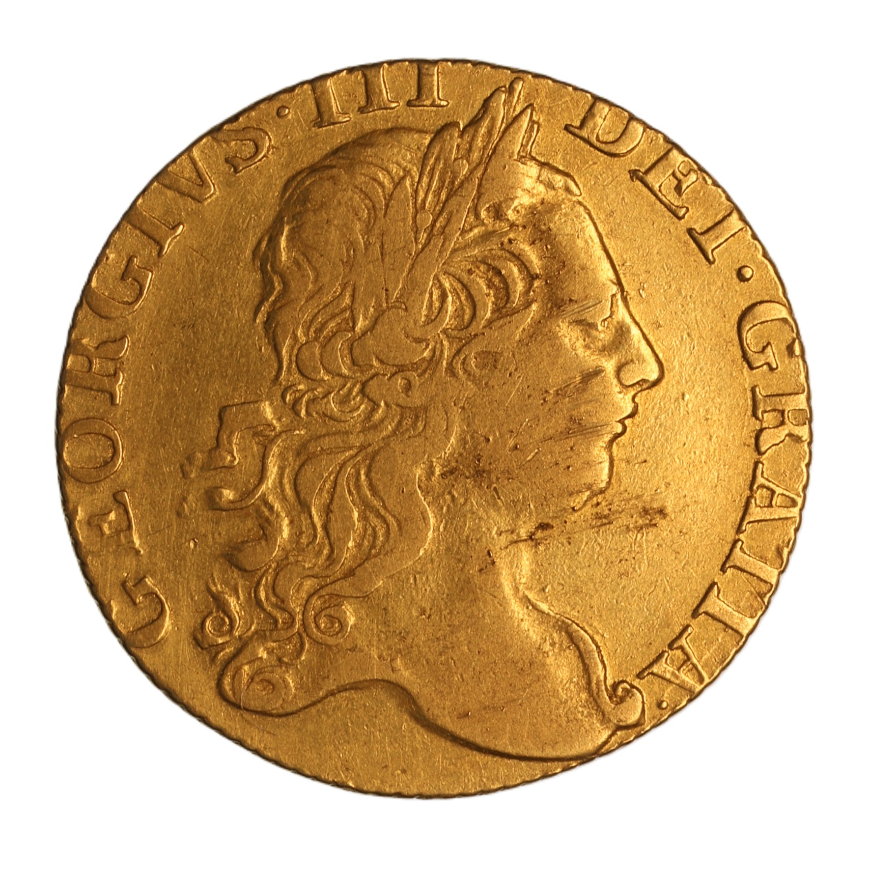 George III AD 1760-1820 Gold Guinea AD 1769