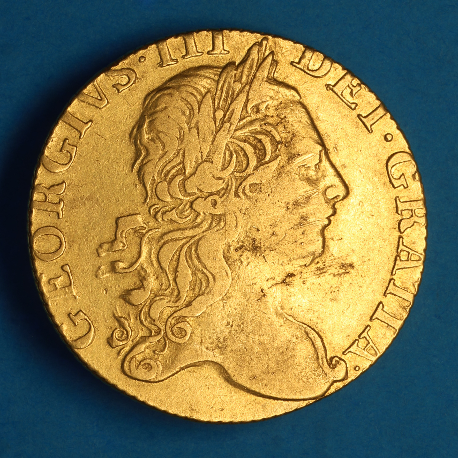 George III AD 1760-1820 Gold Guinea AD 1769 - Image 3