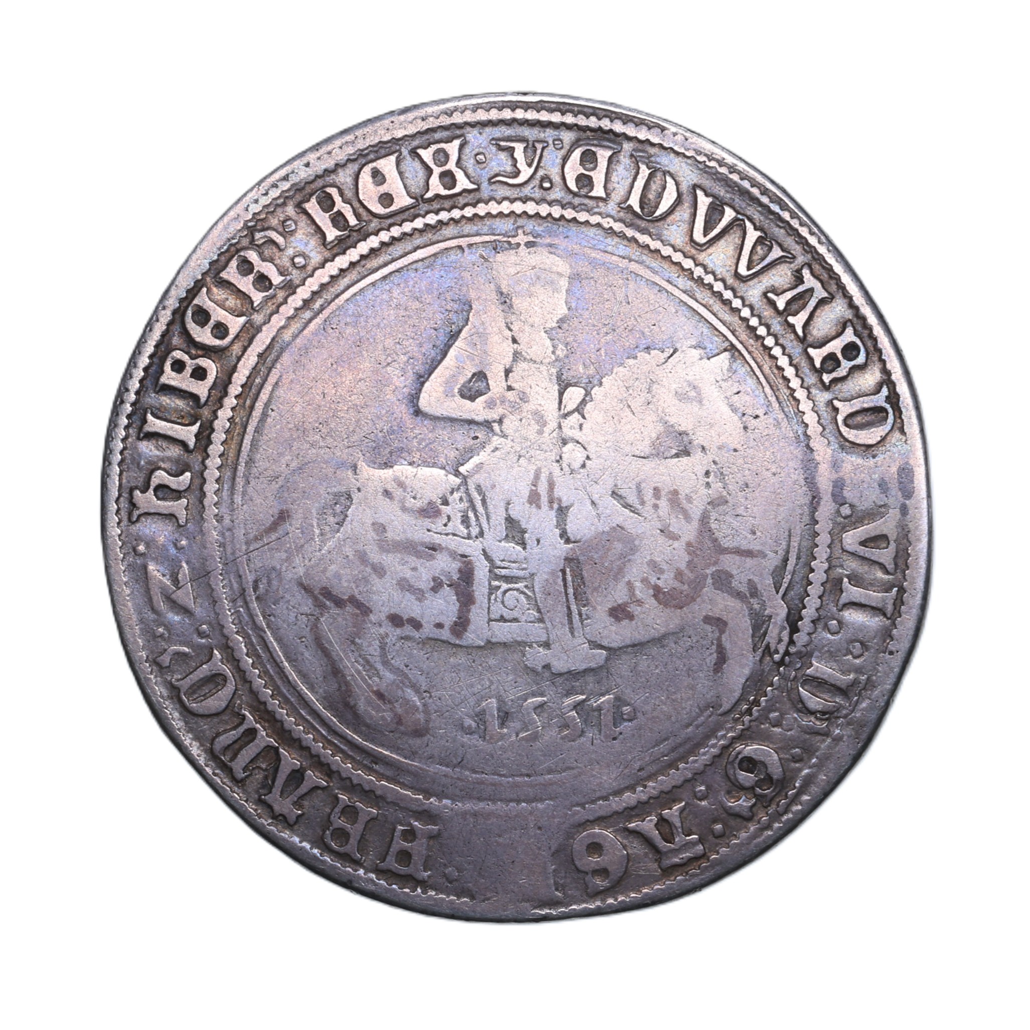 Edward VI AD 1547-1553 Silver Crown Fine Silver issue AD 1551