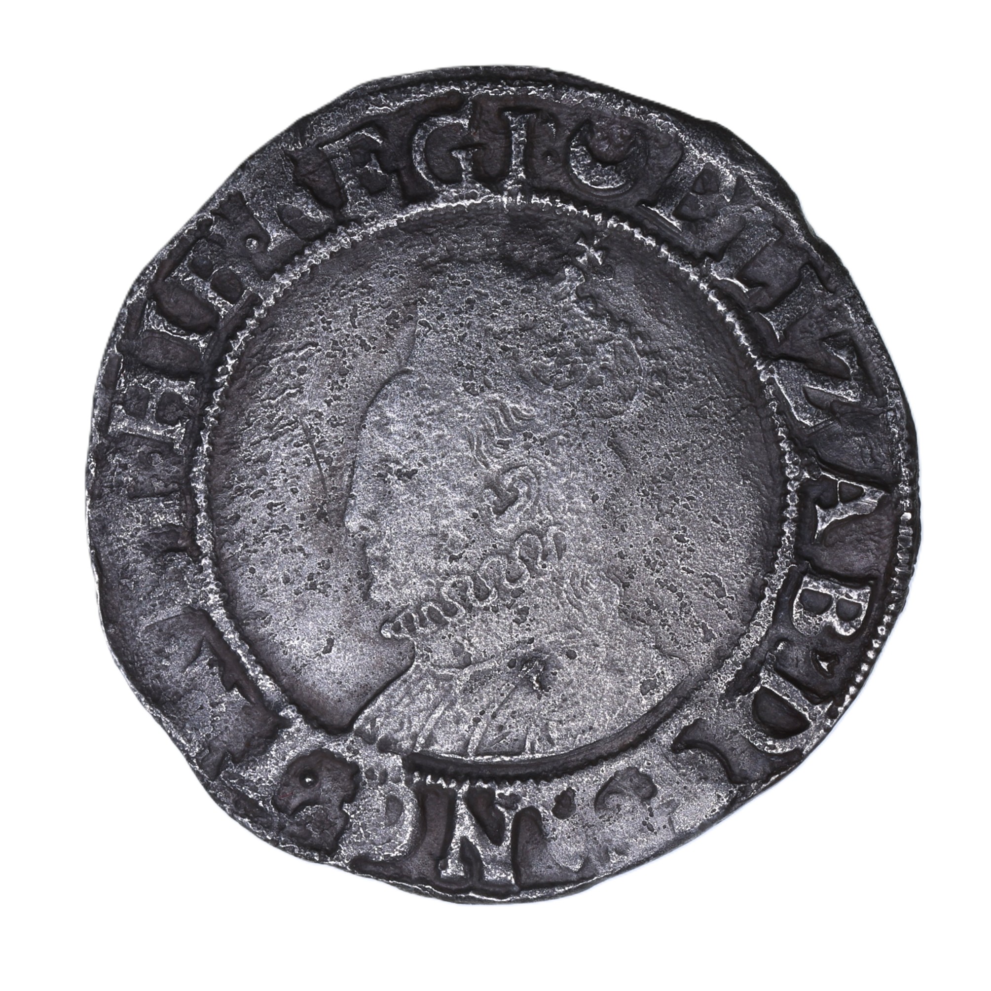 Elizabeth AD 1558-1603 Silver Shilling 6th Issue Contemporary to the defeat of the Spanish Armada