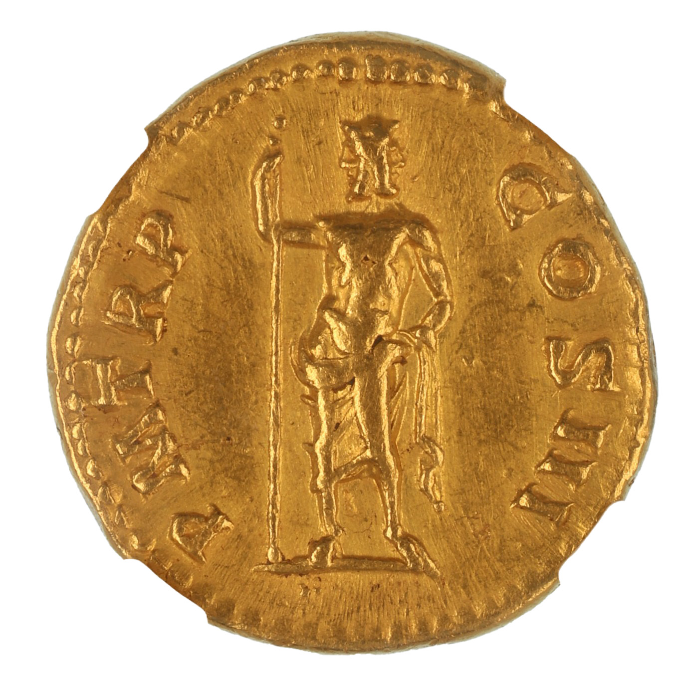 Hadrian AD 117-138 Gold Aureus Janus Rome Graded by NGC 'XF' - Image 2