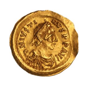 Byzantine Justinian I AD 527-565 Gold Semissis Constantinople