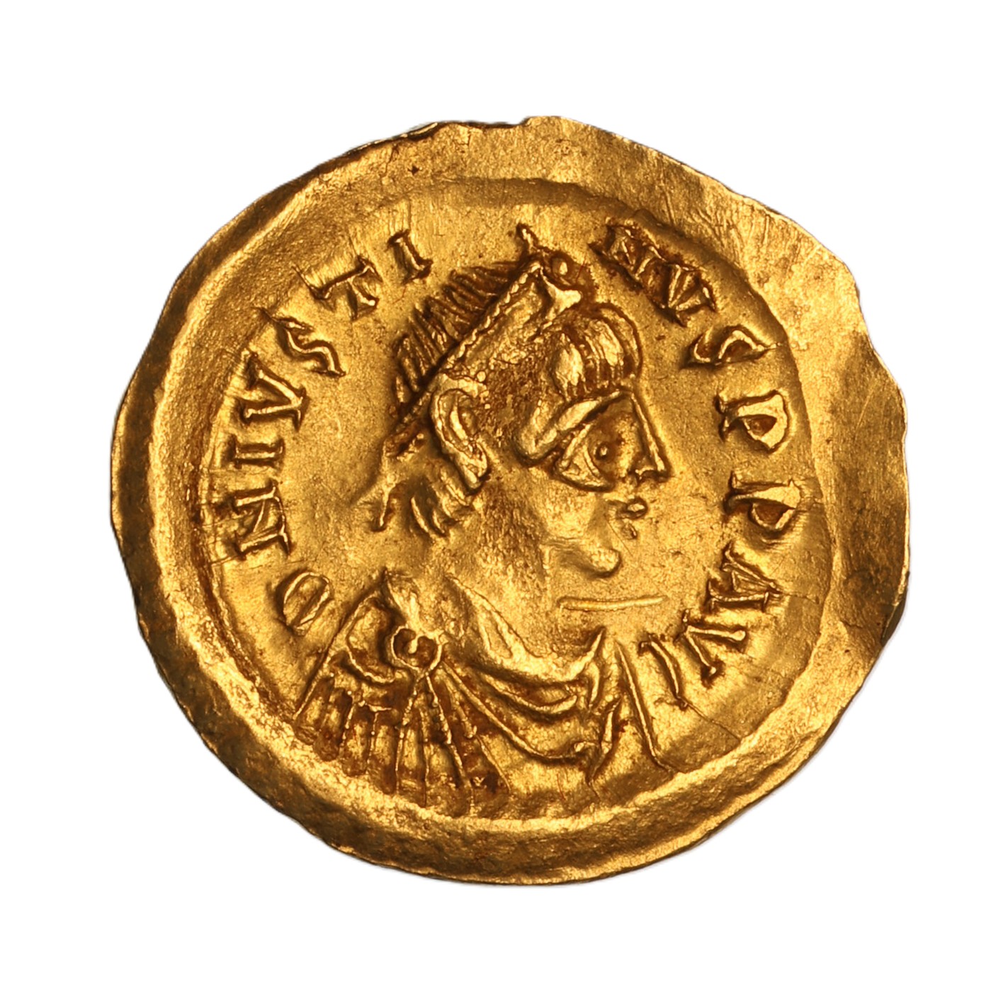 Byzantine Justinian I AD 527-565 Gold Semissis Constantinople