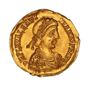 Valentinian III AD 425-455 Gold Solidus Ravenna