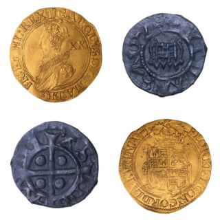 Henry V AD 1413-1422 Gold Noble, Series F - Silbury Coins